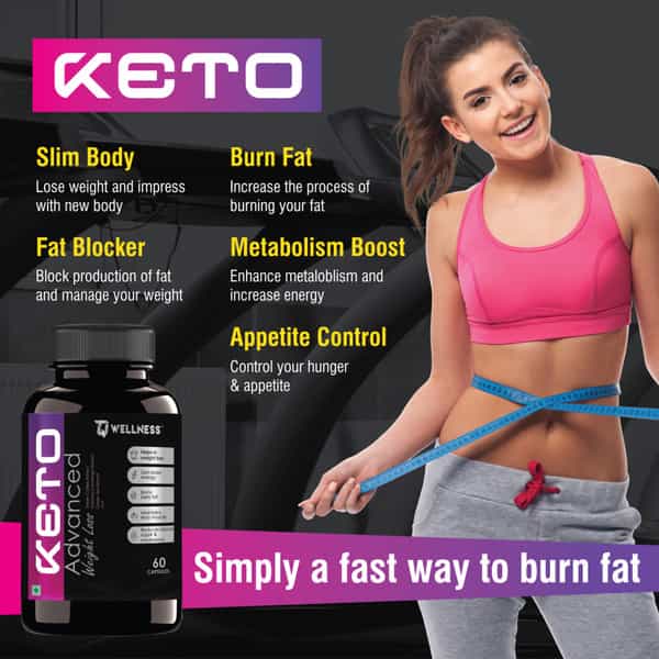 Tq Wellness Keto Advanced Weight Loss Capsule| Fat Burner With Garcinia Cambogia-60'S Capsules