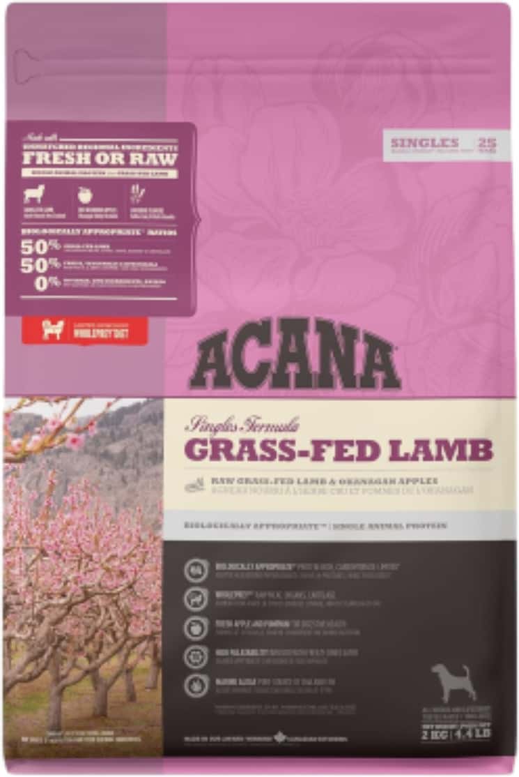 Acana Grass-fed Lamb Dry Dog Food | Grain Free Dog Food For All Life Stages | 11.4 Kg