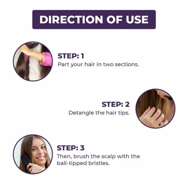 Sanfe Selfly Hair Electric Straightening Brush With Ceramic Plating | For Straight & Frizz Free Hair