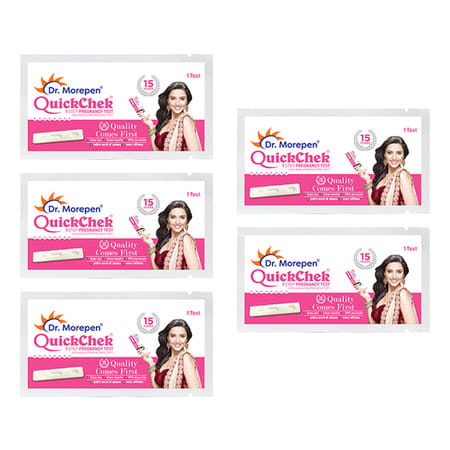 Dr. Morepen Quickchek Pregnancy Test Kit - Pack Of 5