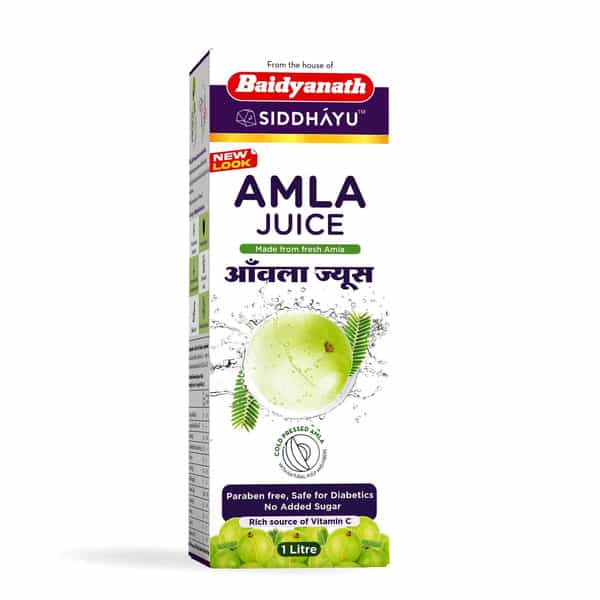 Baidyanath Asli Ayurved Amla Juice | Natural Immunity Booster | Vitamin C | No Added Sugar | 1L X 2