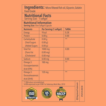 Proathlix Omega 3 Fish Oil Softgels 90 N