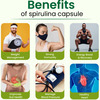 Cipzer Spirulina Capsule |Improve Muscle Strength | Endurance And Reduces Blood Pressure-30 Capsules