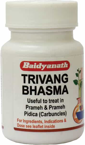 Baidyanath Asli Ayurved Trivanga Bhasma 10 G For Prameha And Prameha Pidica