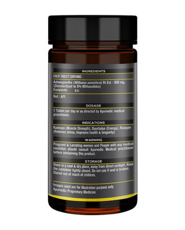 Muscleblaze Koshaveda Ashwagandha 500mg | 60 Tablets With Shilajit Pro | 20 G Resin | For Immunity