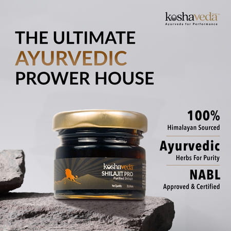 Muscleblaze Koshaveda Ashwagandha 500mg | 60 Tablets With Shilajit Pro | 20 G Resin | For Immunity