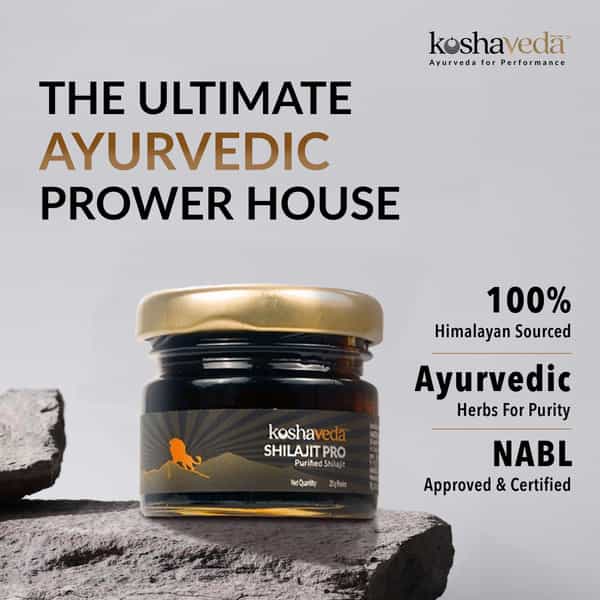 Muscleblaze Koshaveda Ashwagandha 500Mg | 60 Tablets With Shilajit Pro | 20 G Resin | For Immunity
