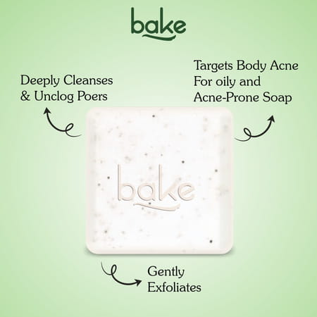 Bake 2% Salicylic Soap With Niacinamide For Body Acne & Dark Spots (Pack Of 3)