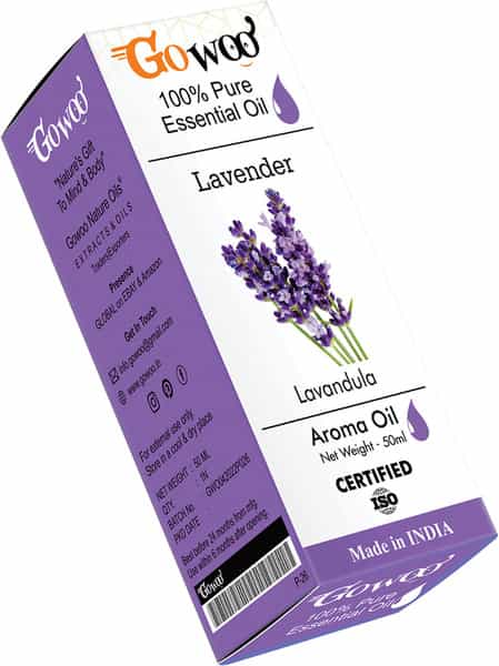 Go Woo 100% Pure Lavender Oil Steam Distilled Virgin 50 Ml