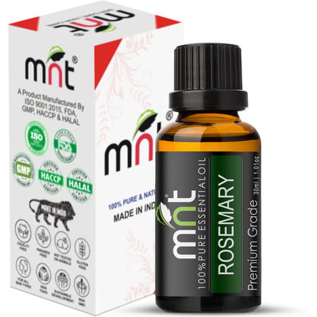 Mnt Rosemary Essential Oil (30ml) Pure Natural & Therapeutic Grade