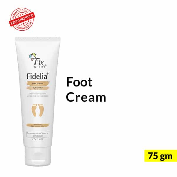 Fixderma 5% Lactic Acid | 15% Urea | 3% Glycerine Fidelia Foot Cream - 75Gm