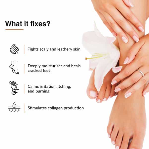 Fixderma 5% Lactic Acid | 15% Urea | 3% Glycerine Fidelia Foot Cream - 75Gm