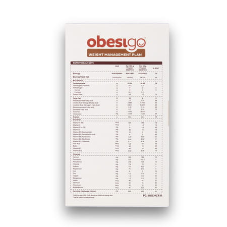 Obesigo | Best Meal Replacement Shake | Weight Loss (350gm | 7 Sachets - Weekly | Chocolate Flavour)