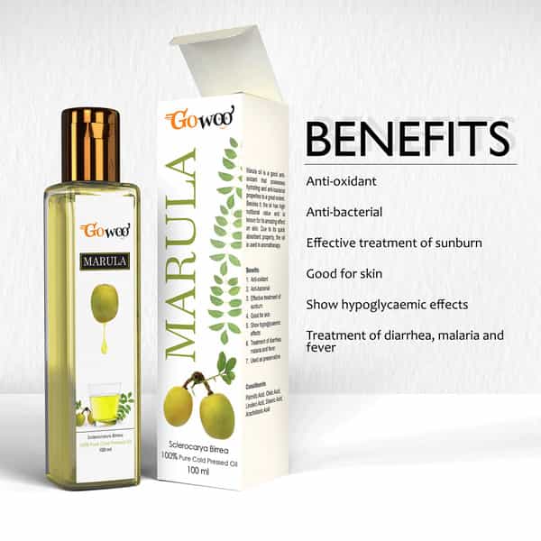 Go Woo 100% Pure Marula Carrier Oil Before Or After Moisturizer 100 Ml