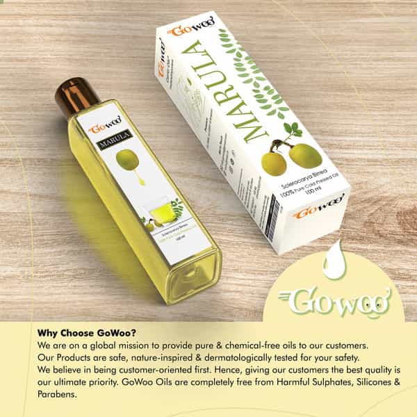 Go Woo 100% Pure Marula Carrier Oil Before Or After Moisturizer 100 Ml