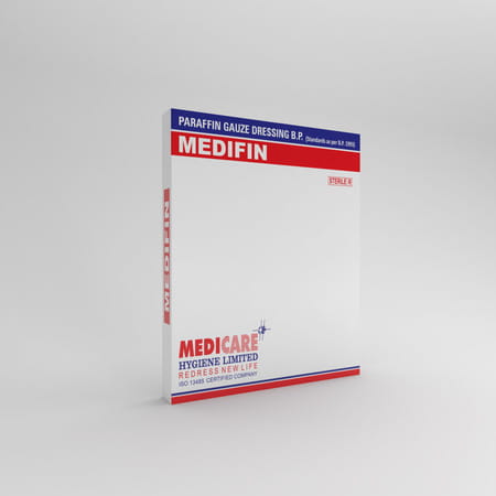 Medica Medifin Paraffin Gauze Dressing 10cm X 10cm (1 Pc)