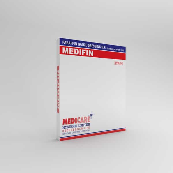 Medica Medifin Paraffin Gauze Dressing 10Cm X 10Cm - Non-Adherent Dressing