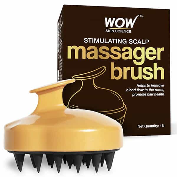 Wow Skin Science Stimulating Scalp Shampoo Brush For Natural Hair Care - All Hair Types (Unisex)