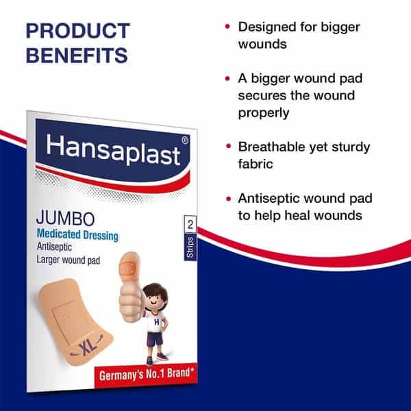 Hansaplast Jumbo Bandage Packet Of 2