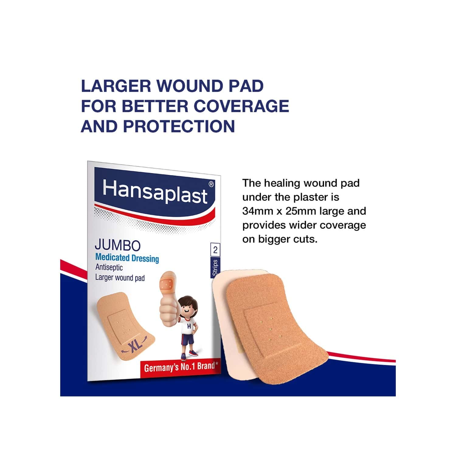 Buy Hansaplast Jumbo Bandage Packet Of 2 Online & Get Upto 60 OFF at