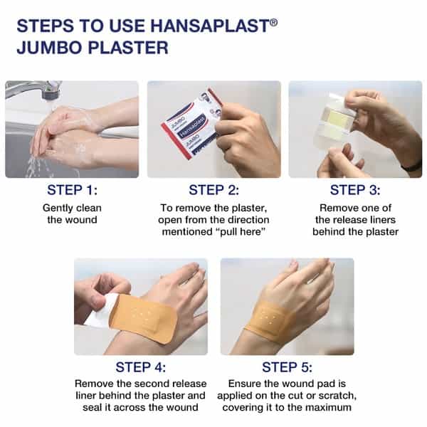 Hansaplast Jumbo Bandage Packet Of 2