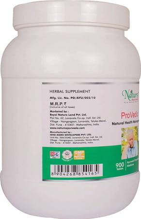 Naturz Ayurveda Provedic - 900 Tablets (Pack Of 2)