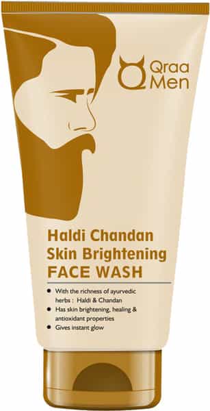 Qraa Men Haldi Chandan Skin Brightening/Lightening Face Wash For Oil/Acne/Pimple Control - 100 G