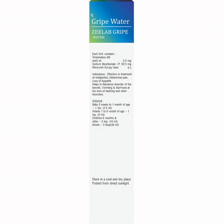 Zeelab Gripe Water Orange Flavour 150ml