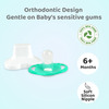 R For Rabbit Apple Pacifier-L Green