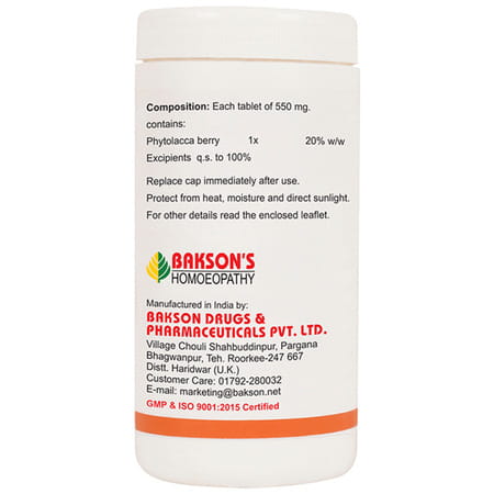 Baksons Phytolacca Berry Tablet 200