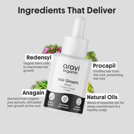 Aravi Organic Hair Growth Serum - 30Ml