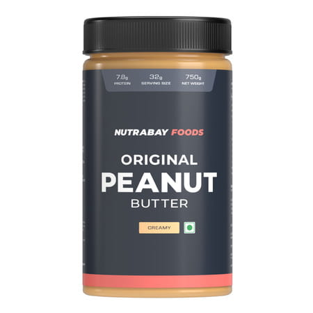 Nutrabay Foods Original Peanut Butter - Creamy | 750g | Creamy - 750g
