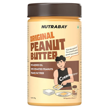 Nutrabay Foods Original Peanut Butter - Creamy | 750g | Creamy - 750g