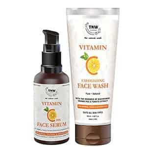 Tnw The Natural Wash Vitamin C Exfoliating Face Wash And Vitamin C Face Serum