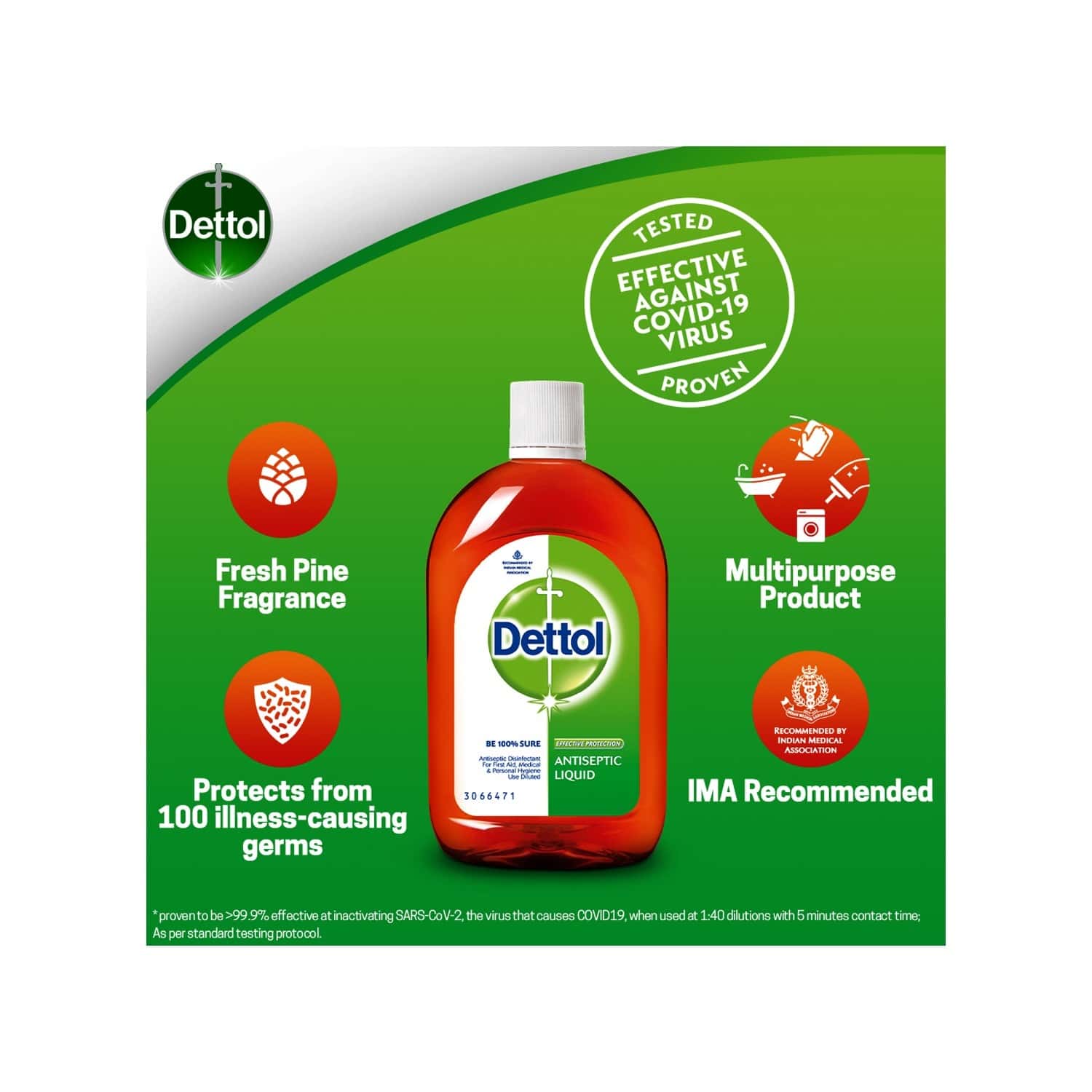 Buy DETTOL ANTISEPTIC DISINFECTANT LIQUID FOR FIRST AID, SURFACE