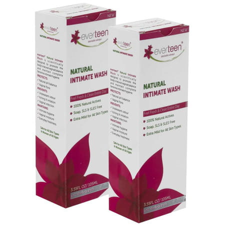 Everteen Natural Intimate Wash For Feminine Hygiene In Women - 2 Packs (105ml Each)