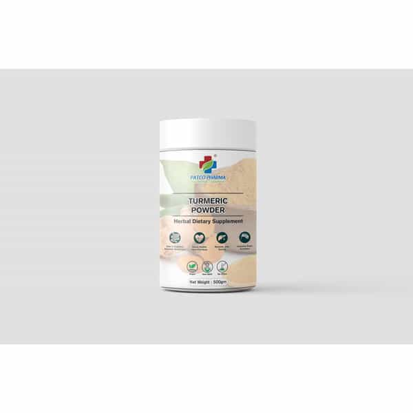 Patco Pharma Pure Herbal Turmeric Churna Powder ( Haldi) (Pack Of 500 Grams)