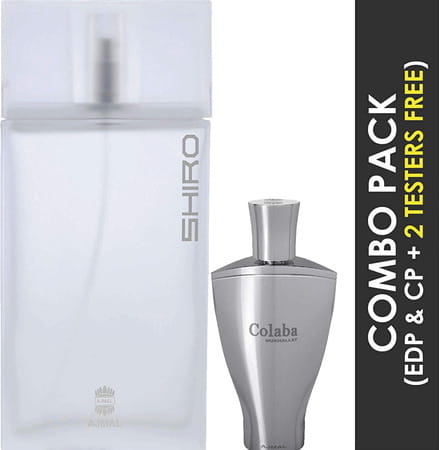 Ajmal Shiro Edp 90ml Perfume For Men And Colaba Mukhallat Cp Attar 14ml For Unisex
