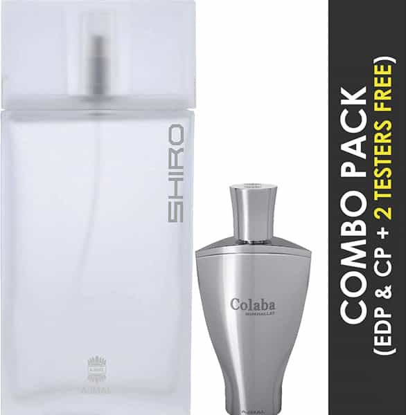 Ajmal Shiro Edp 90Ml Perfume For Men And Colaba Mukhallat Cp Attar 14Ml For Unisex