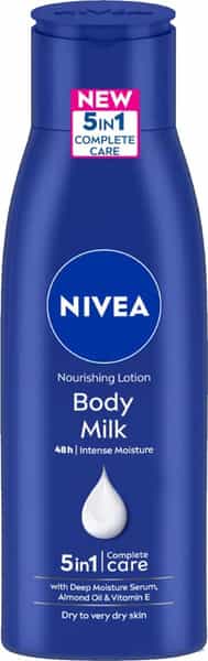 Nivea Nourishing Body Milk Lotion 5 In 1 Complete Care - Bottle Of 75Ml