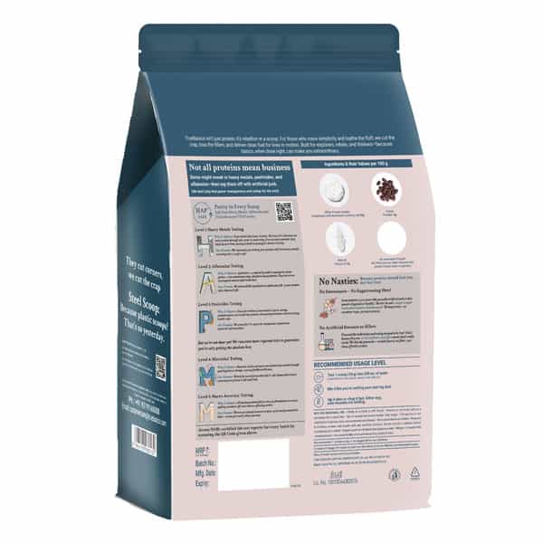 Truebasics Clean Whey 100% Protein Isolate Powder (Chocolate 1Kg) | 28G Protein