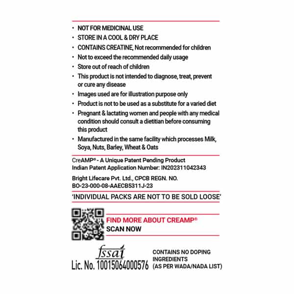 Muscleblaze Micronised Creatine Monohydrate Creamp Powder | Watermelon Kool Aid | 7 Sachet (4G Each)