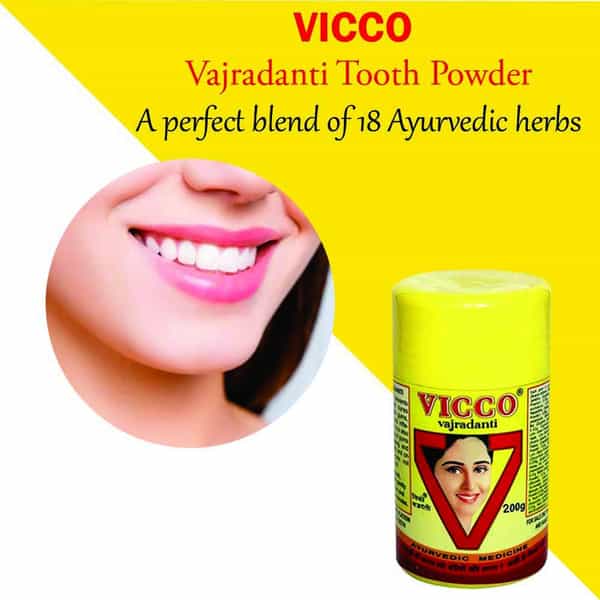 Vicco Vajradanti Ayurvedic Powder - 200 Gm