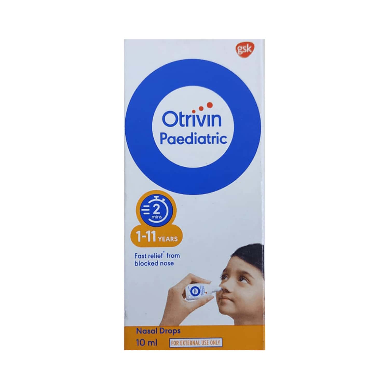 Otrivin Paediatric Oxy Fast Relief From Blocked Nose Nasal Drops 10 Ml
