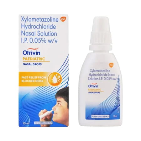 Otrivin Paediatric Oxy Fast Relief From Blocked Nose Nasal Drops 10 Ml