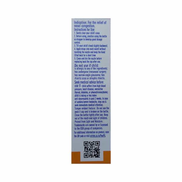Otrivin Paediatric Oxy Fast Relief From Blocked Nose Nasal Drops 10 Ml