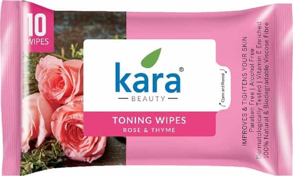 Kara Rose And Thyme Toning Wipes  Packet Of 10