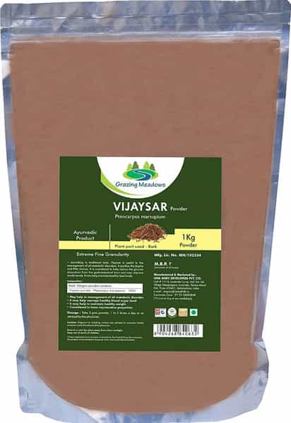 Grazing Meadows Vijaysar Powder - 1 Kg (Pack Of 2)