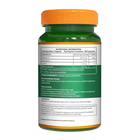 Pure Nutrition Eye Care+ 60 Veg Capsules With Lutein