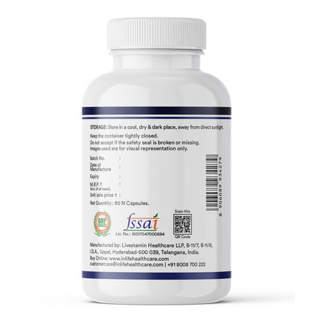 Inlife Magnesium L Threonate Supplement 2083 Mg Vitamin B12 |Cognitive Health | Sleep Support - 90 N